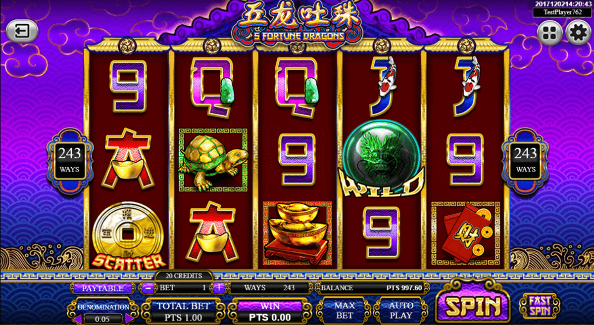 5 Fortune Dragons Slot Machine Online ᐈ Spadegaming Casino Slots