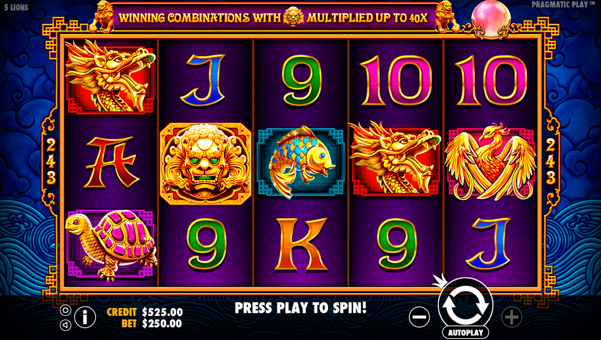 5 Lions Slot Machine