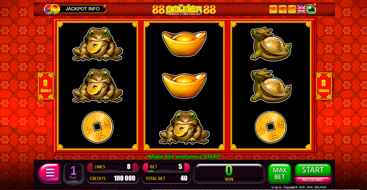 88 Golden 88 Slot Machine Online with 94.16% RTP \u1408 Belatra Casino Slots