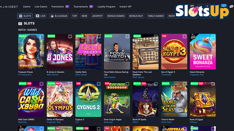 Monixbet spellen
