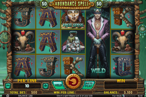 ABUNDANCE SPELL SPINOMENAL CASINO SLOTS