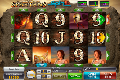 AGE OF SPARTANS SPIN 16 GENII CASINO SLOTS