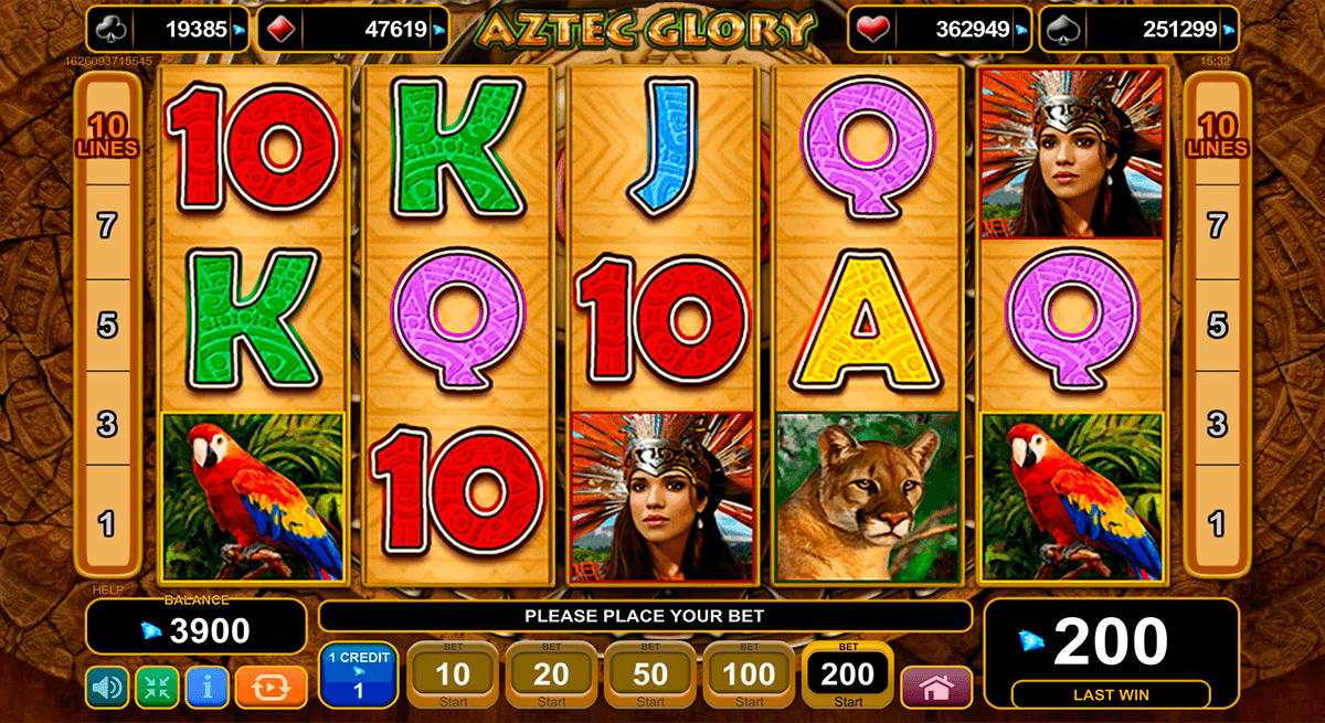 Aztec Glory Slot Machine Online \u1408 Casino Slots