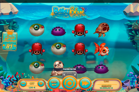 BABY BLUE SPINMATIC CASINO SLOTS 