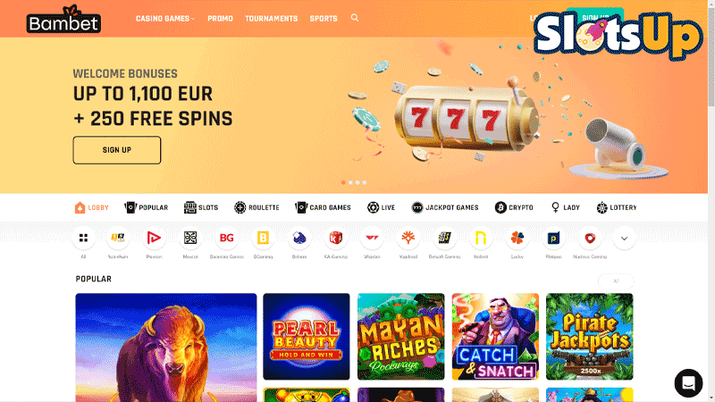 Bambet online casino Bambet Online Casino Lobby