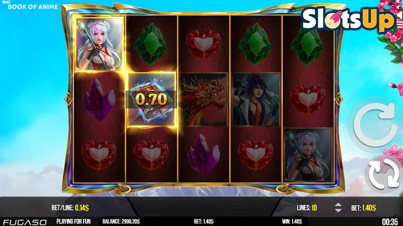book of anime slot demo