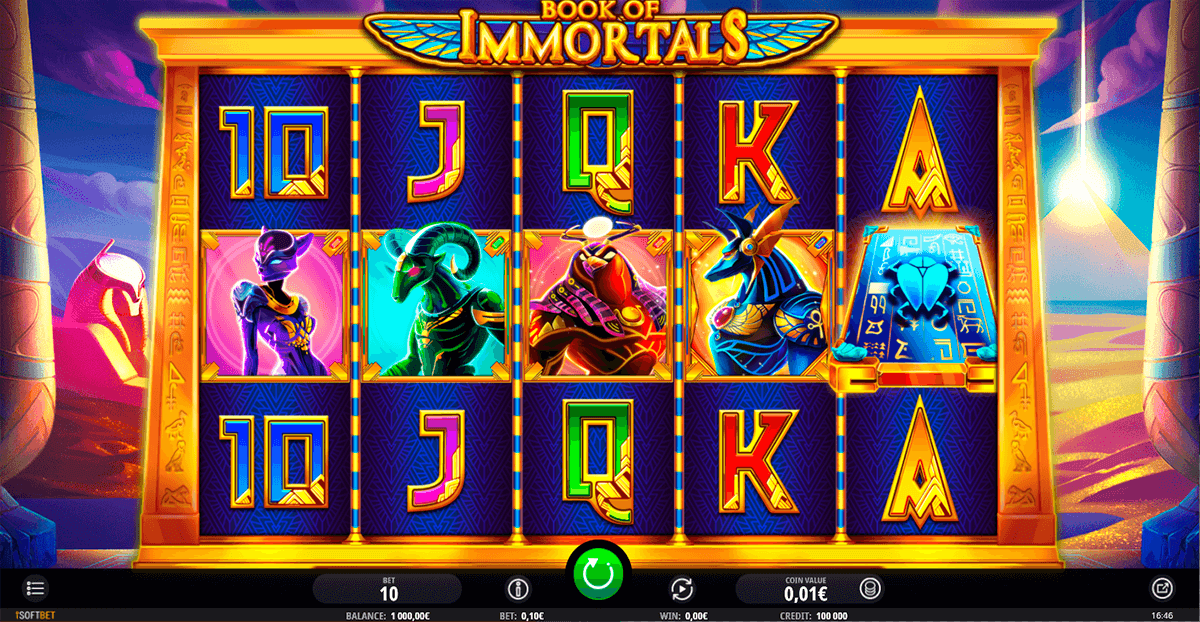 Book of immortals isoftbet casino slots