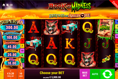 Book Of Madness Roar Gamomat Casino Slots 