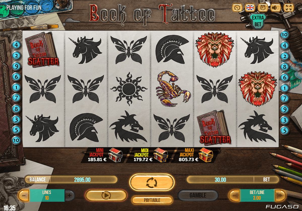 book of tattoo fugaso casino slots 