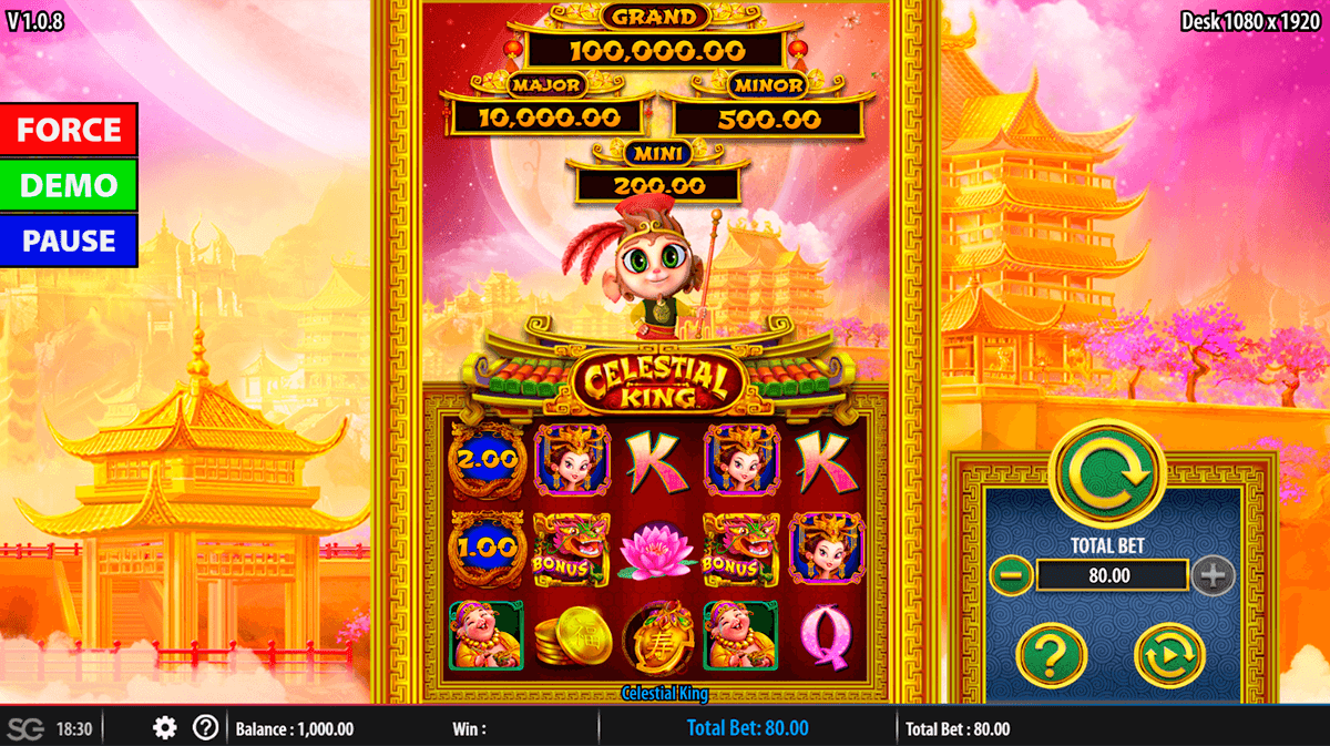 celestial king bally casino slots 