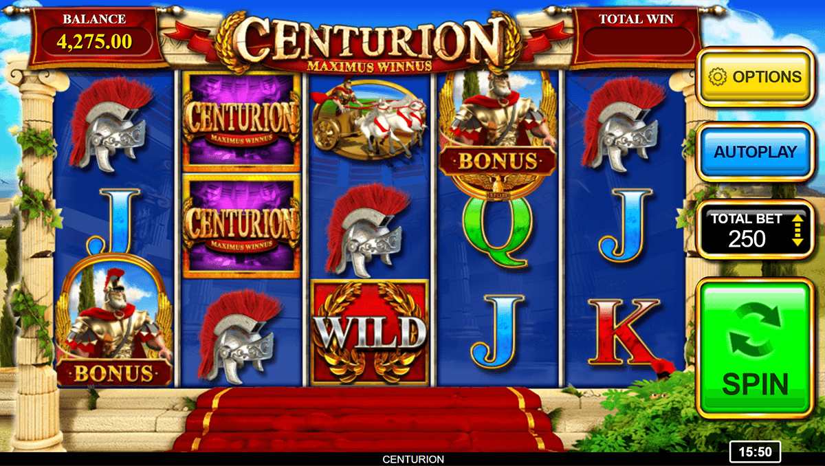 centurion inspired gaming casino slots 