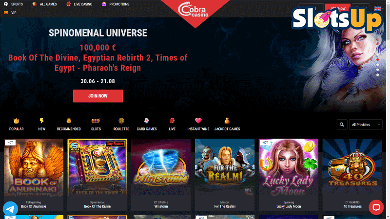 Cobra Casino Cobra Casino Online Lobby