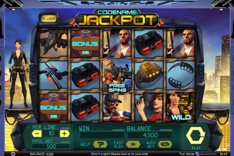 Codename Jackpot Spinomenal Casino Slots