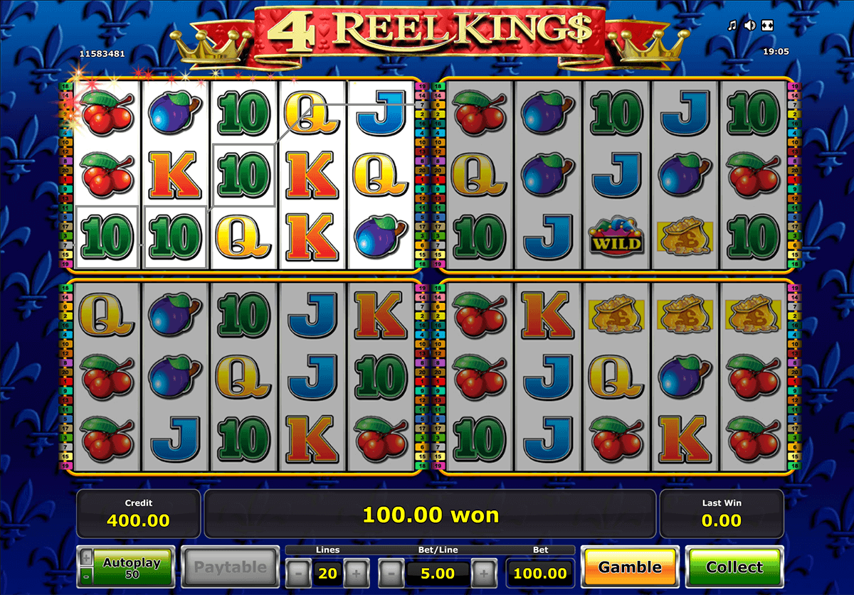 4 Reel Kings Free Online Slots Bitcoin Gambling