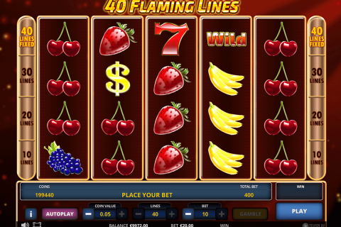 40 FLAMING LINES ZEUS PLAY