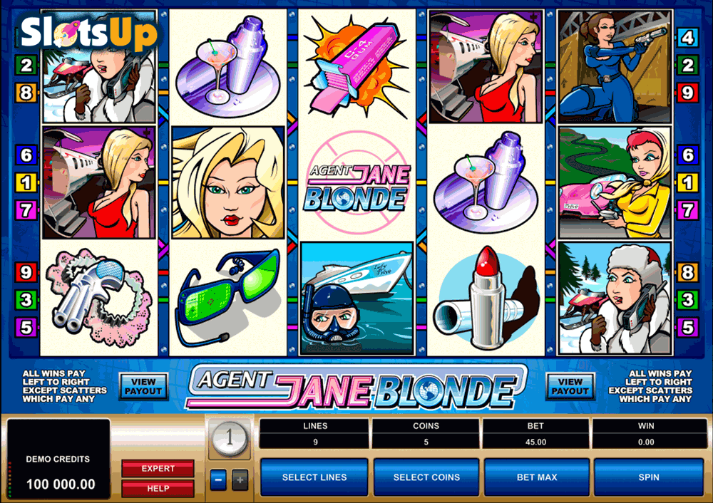 The agent jane blonde slot machine 2020 try for free online