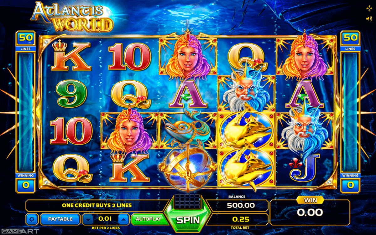 Update bonuses atlantis world slot machine online gameart makers rtp