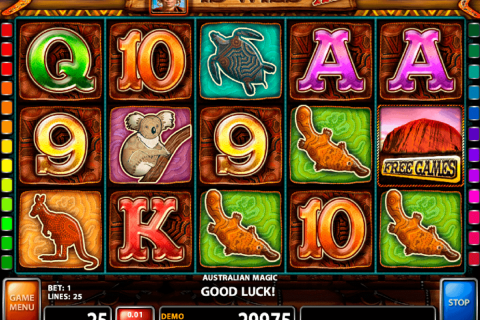 AUSTRALIAN MAGIC CASINO TECHNOLOGY SLOT MACHINE