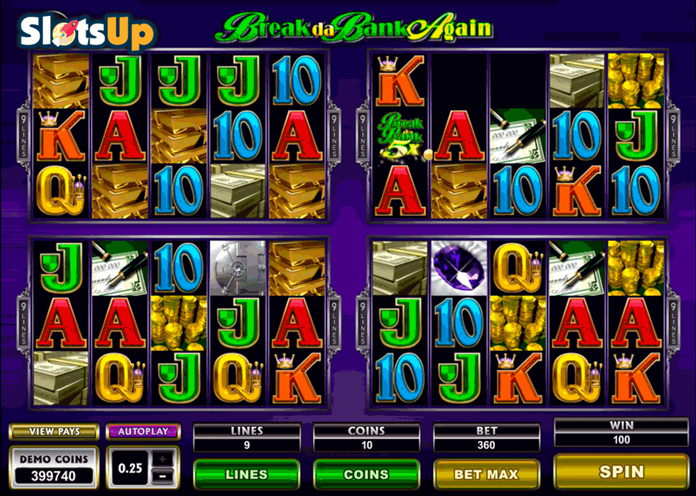 New break da bank again slot machine online microgaming