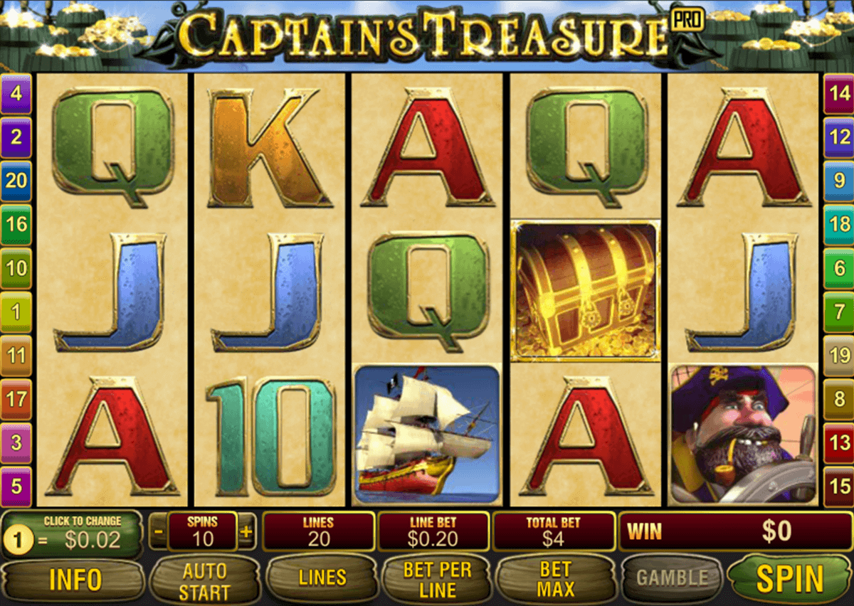 Captain's Treasure Pro Slot Machine Online ᐈ Playtech Casino Slots