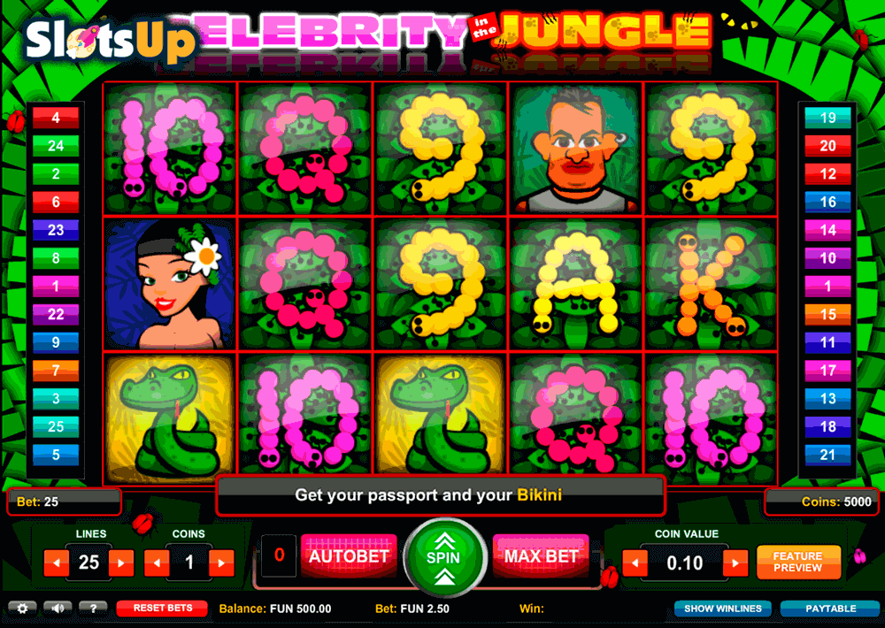 celebrity in the jungle 1x2gaming casino slots 