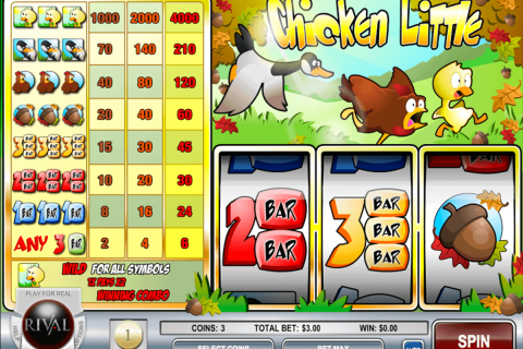 CHICKEN LITTLE RIVAL CASINO SLOTS