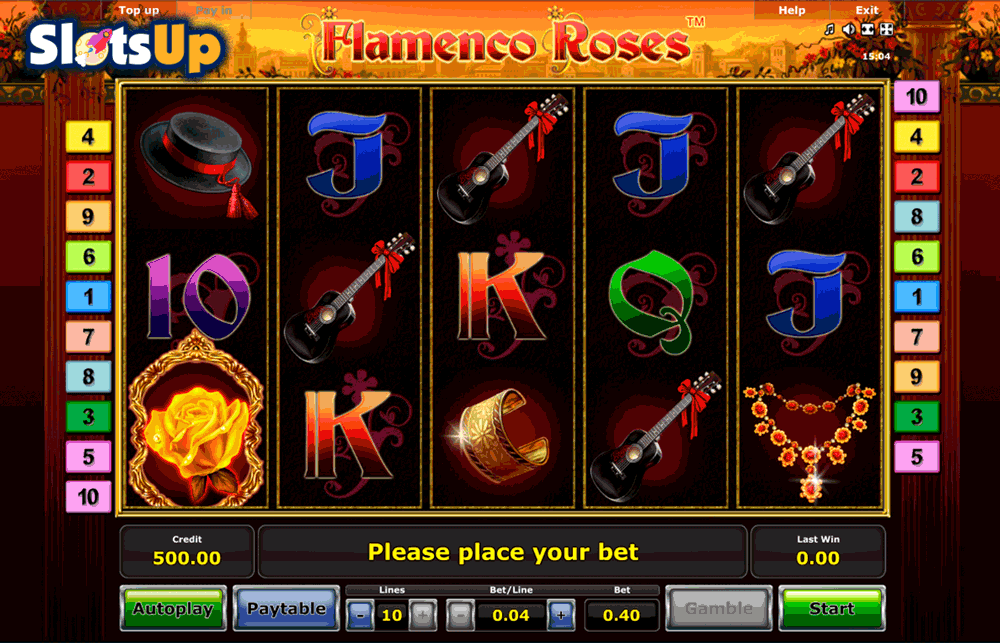 игровой автомат flamenco roses novomatic