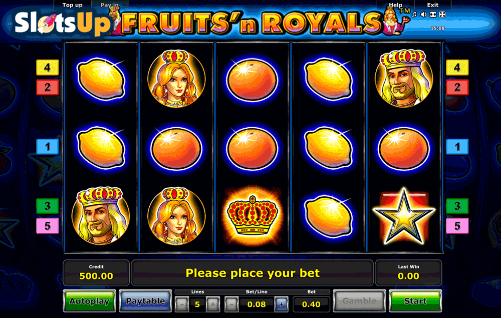 fruitsn royals novomatic casino slots