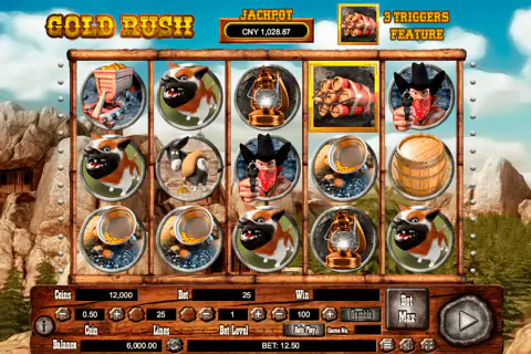 GOLD RUSH HABANERO SLOT MACHINE