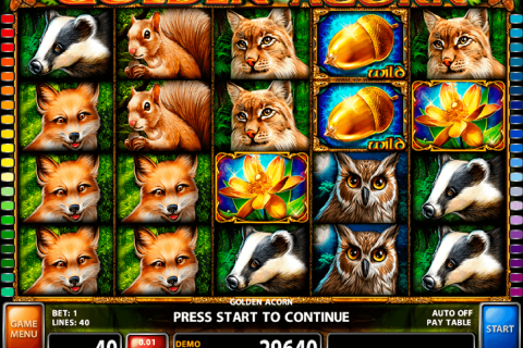 GOLDEN ACORN CASINO TECHNOLOGY SLOT MACHINE