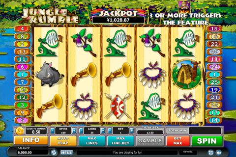 JUNGLE RUMBLE HABANERO SLOT MACHINE