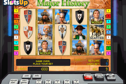 Major History Novomatic Casino Slots