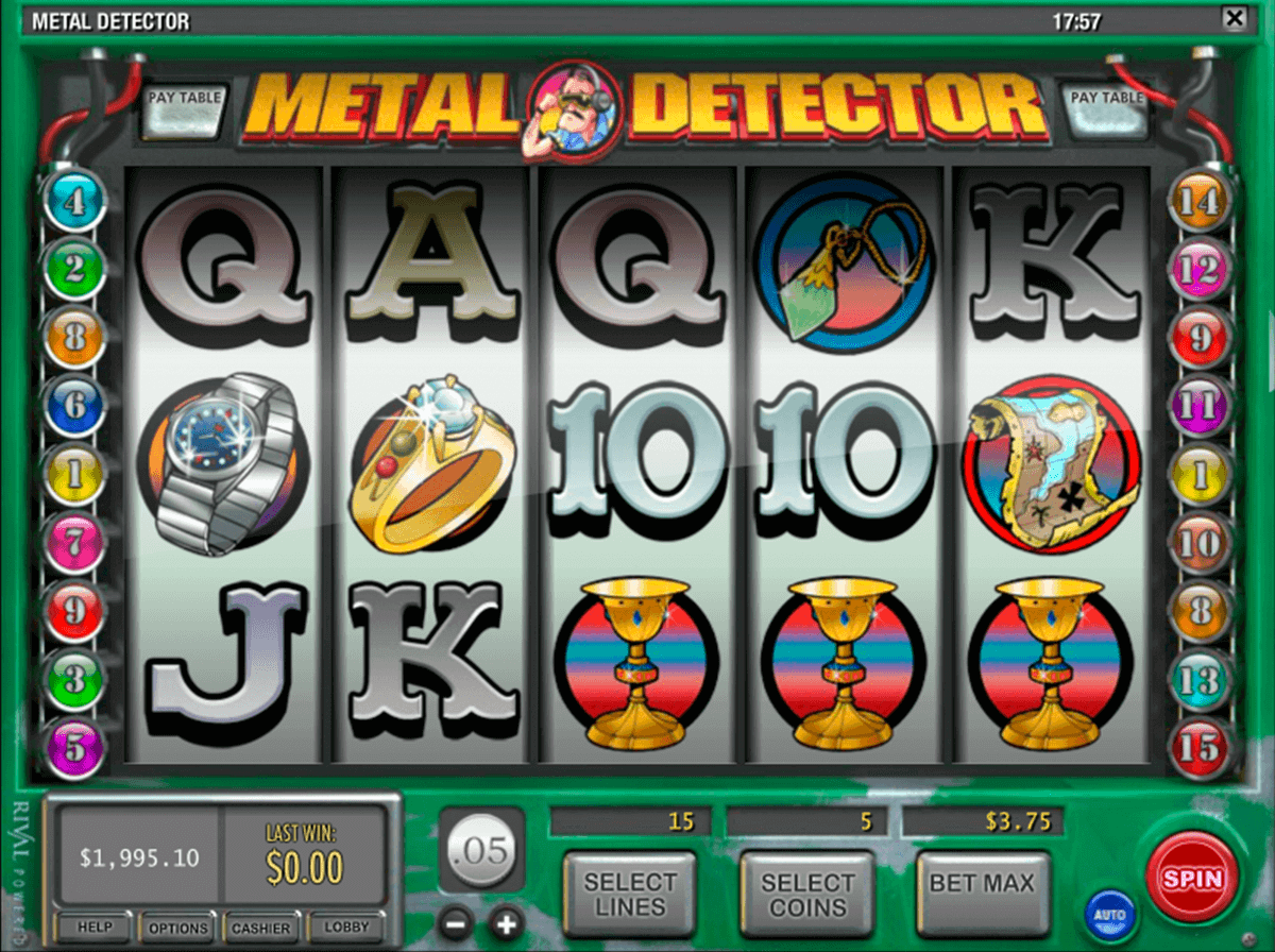 metal detector rival casino slots 