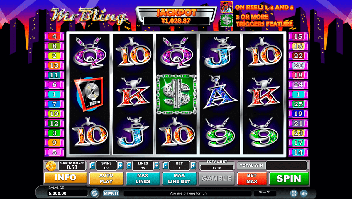 mr bling habanero slot machine 