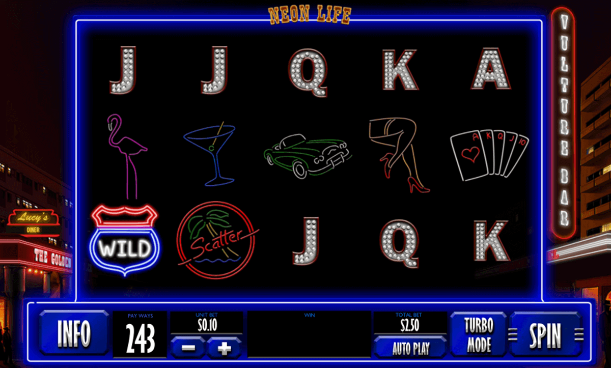 Neon Roulette Slots Machine