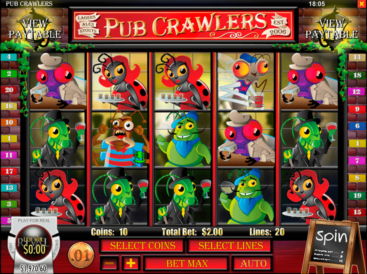 pub crawlers rival casino slots 