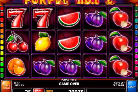 PURPLE HOT 2 CASINO TECHNOLOGY SLOT MACHINE