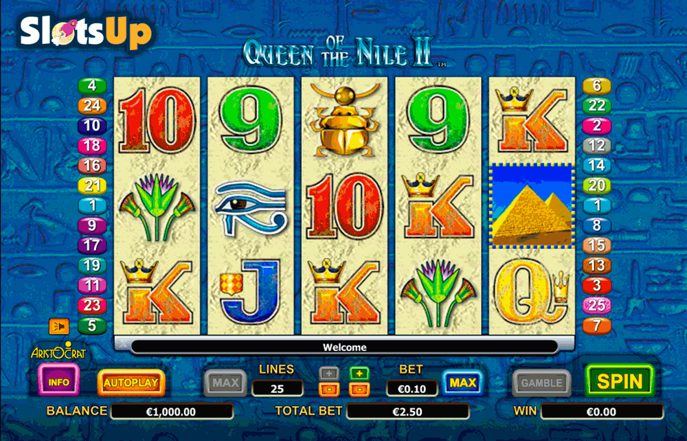 queen of the nile ii aristocrat casino slots