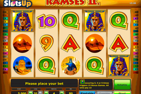 RAMSES II DELUXE NOVOMATIC CASINO SLOTS