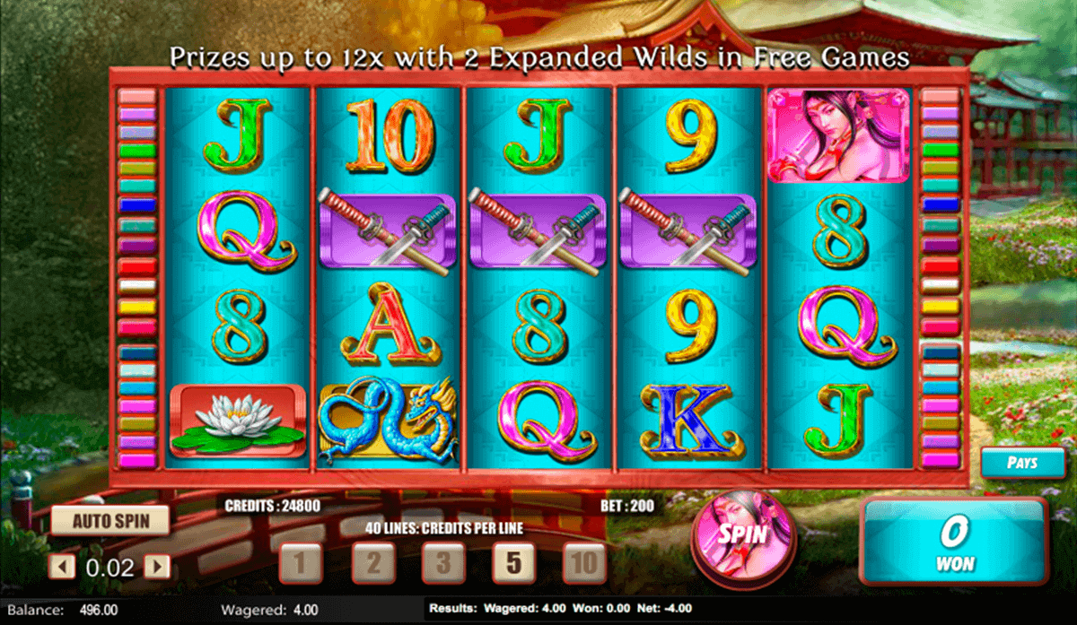 samurai princess lightning box casino slots 