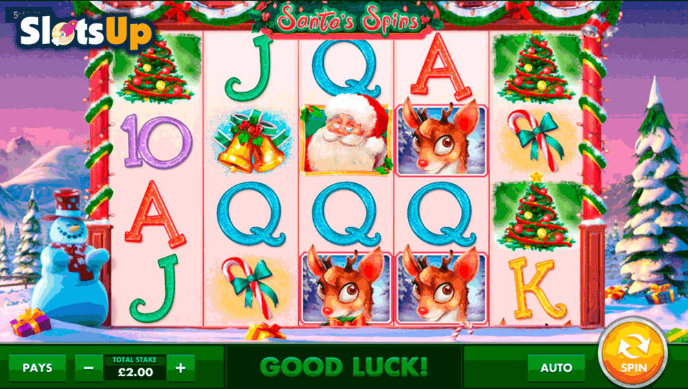 Santas Spins Slot Machine Santas Spins Slot Machine