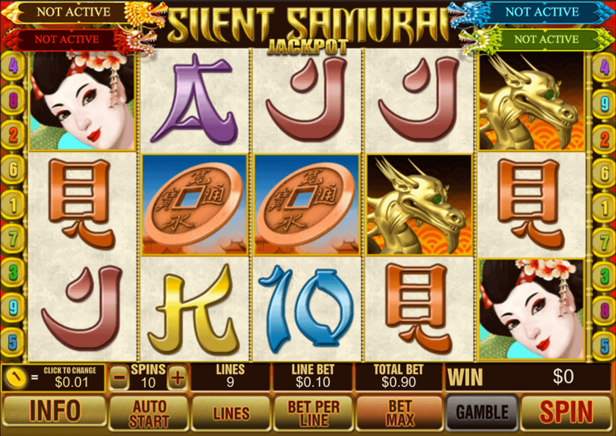 silent samurai jackpot playtech casino slots 