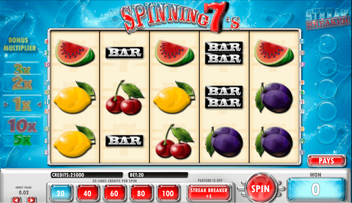 spinning 7s amaya casino slots 
