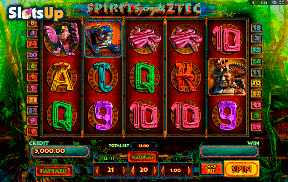 Spirits Of Aztec Slot Machine
