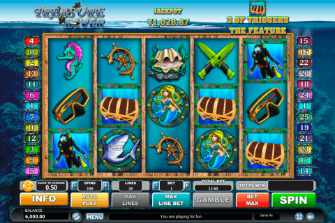 TREASURE DIVER HABANERO SLOT MACHINE