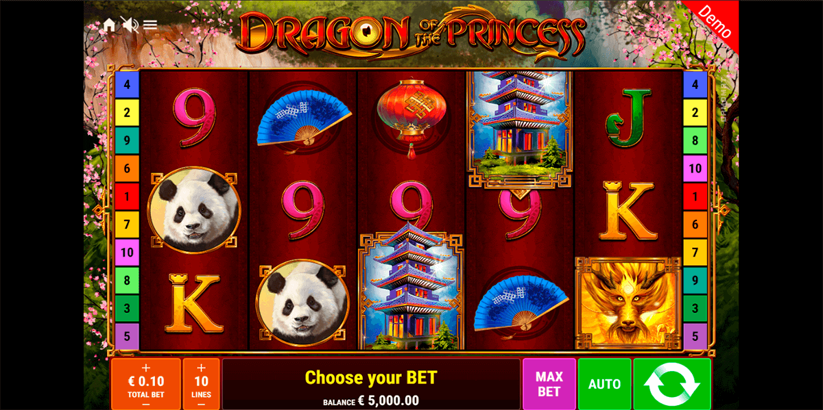 dragon of the princess gamomat casino slots 