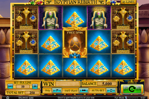 EGYPTIAN REBIRTH SPINOMENAL CASINO SLOTS