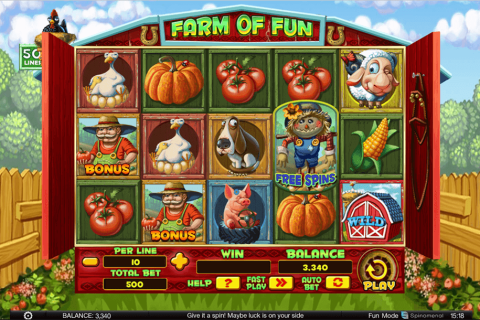 FARM OF FUN SPINOMENAL CASINO SLOTS