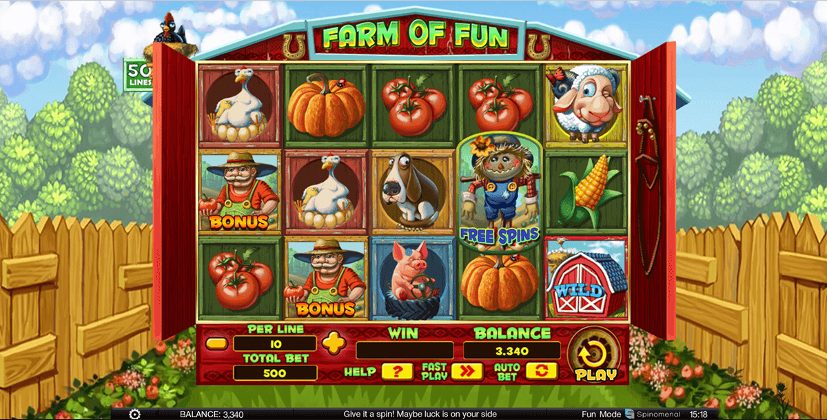 farm of fun spinomenal casino slots 