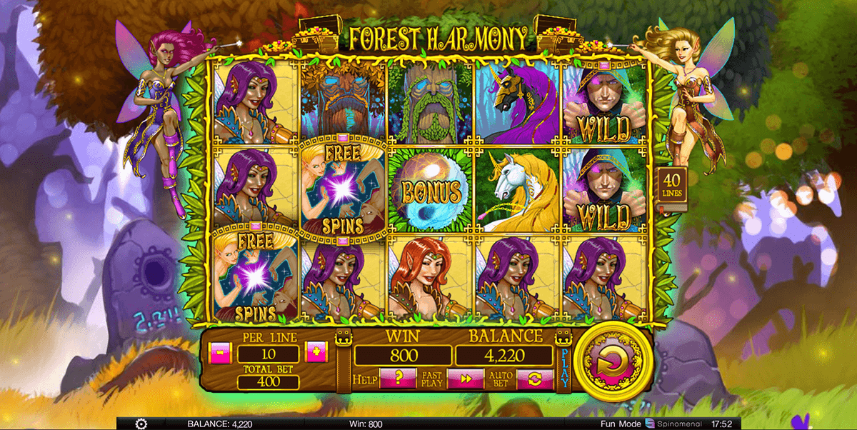 forest harmony spinomenal casino slots 